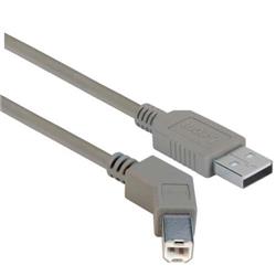 Picture of 45 Degree USB Cable, Straight A Male / 45 Degree Right Angled B Male, 1.0 m