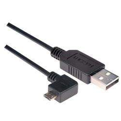 Picture of Angled USB cable, Straight A Male/ Angled Micro B Male, 0.5m