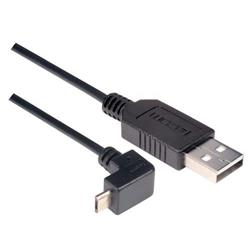 Picture of Angled USB cable, Straight A Male/ Up Angle Micro B Male, 0.5m