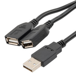 Picture of USB 2.0 Extenstion, AM/AF, two connectors, 5M