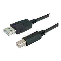 Picture of LSZH USB Cable Assembly, Latching A / Standard B 0.3m