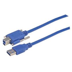 Picture of USB 3.0 Cable, Type B/A with Thumbscrew Hardware 0.5M
