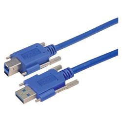 Picture of USB 3.0 Cable, Type A/B with Thumbscrew Hardware 0.5M