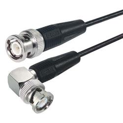 Picture of RG174 Coaxial Cable, BNC Male / 90° Male, 1.5 ft