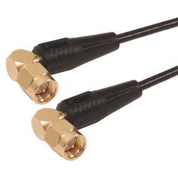 Picture of RG174 Coaxial Cable, SMA 90° Male / 90° Male, 0.5 ft