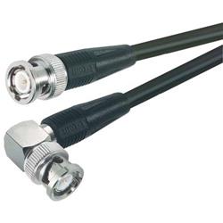 Picture of RG58C Coaxial Cable, BNC Male / 90° Male, 1.5 ft