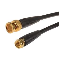 Picture of RG59A Coaxial Cable, BNC Male / F Male, 9.0 ft