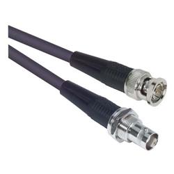 Picture of RG59A Coaxial Cable, BNC Male / Female Bulkhead, 6.0 ft