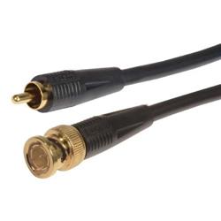 Picture of RG59A Coaxial Cable, RCA Male / BNC Male, 12.0 ft