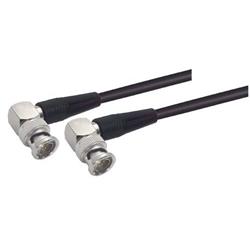 Picture of RG59B Coaxial Cable, BNC 90° Male / 90° Male, 1.0 ft
