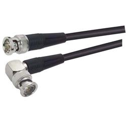 Picture of RG59B Coaxial Cable, BNC Male / 90° Male, 5.0 ft