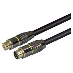 Picture of Assembled S-Video Cable, Male / Female, 2.0 ft