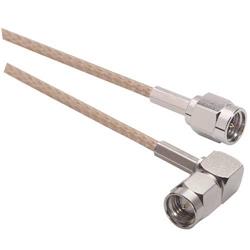 Picture of RG316 Coaxial Cable, SMA Male / 90° Male, 1.5 ft
