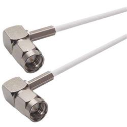 Picture of RG188 Coaxial Cable, SMA 90° Male / 90° Male, 4.0 ft