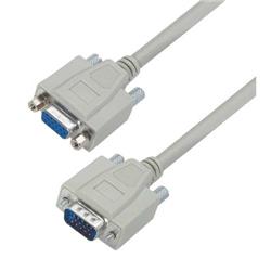 Picture of Deluxe Molded D-Sub Cable, HD15 Male / Female, 25.0 ft
