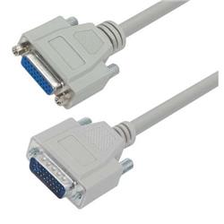 Picture of Deluxe Molded D-Sub Cable, HD26 Male / Female, 15.0 ft