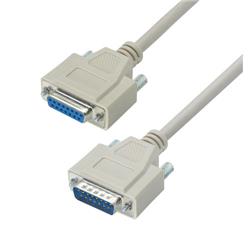 Picture of Reversible Hardware Molded D-Sub Cable, DB15 Male / Female, 10.0 f