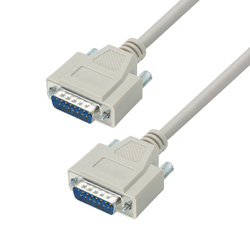 Picture of Reversible Hardware Molded D-Sub Cable, DB15 Male / Male, 25.0 ft