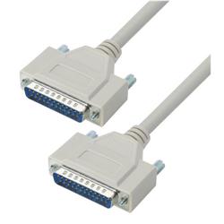 Picture of Reversible Hardware Molded D-Sub Cable, DB25 Male / Male, 15.0 ft