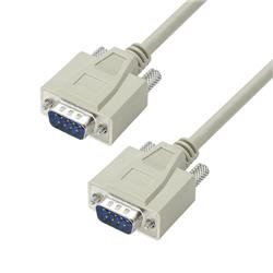 Picture of Reversible Hardware Molded D-Sub Cable, DB9 Male / Male, 1 ft