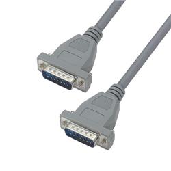 Picture of Economy Molded D-Sub Cable, DB15 Male / Male, 10.0 ft