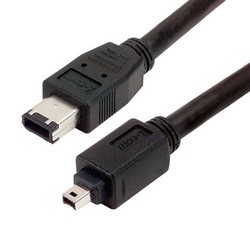 Picture of IEEE-1394 Firewire Cable, Type 1 - Type 2, 3.0m