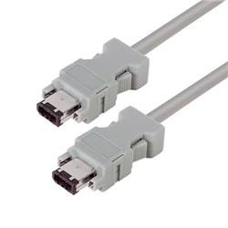 Picture of Latching IEEE-1394 Firewire Cable, Type 1 - Type 1, 3.0m