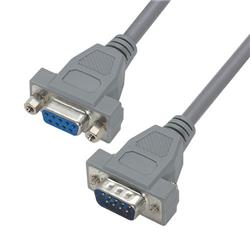 Picture of Economy Molded D-Sub Cable, DB9 Male / Female, 5.0 ft