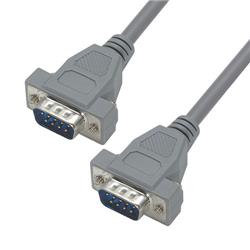 Picture of Economy Molded D-Sub Cable, DB9 Male / Male, 10.0 ft