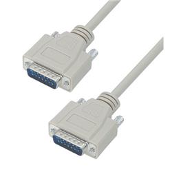 Picture of Deluxe Molded D-Sub Cable, DB15 Male / Male, 1.0 ft