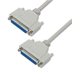 Picture of Deluxe Molded D-Sub Cable, DB25 Male / Female, 1.0 ft