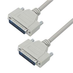 Picture of Deluxe Molded D-Sub Cable, DB25 Male / Male, 15.0 ft