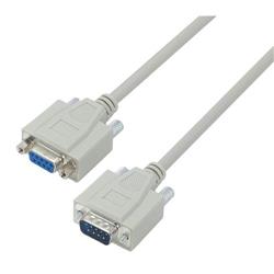 Picture of Deluxe Molded D-Sub Cable, DB9 Male / Female, 15.0 ft
