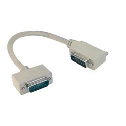 Picture of Deluxe Molded D-Sub Cable, DB15 Male / Right Angle Exit 1 Male, 10.0