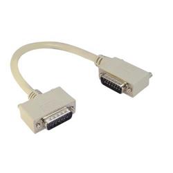 Picture of Deluxe Molded D-Sub Cable, DB15 Male / Right Angle Exit 2 Male, 10.0 ft