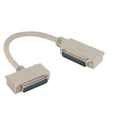 Picture of Deluxe Molded D-Sub Cable, DB25 Male / Right Angle Exit 1 Male, 1.0 ft