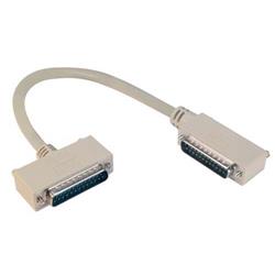 Picture of Deluxe Molded D-Sub Cable, DB25 Male / Right Angle Exit 2 Male, 1.0 ft