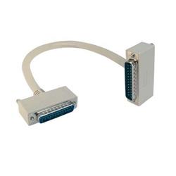 Picture of Deluxe Molded D-Sub Cable, DB25 Male / Right Angle Exit 3 Male, 2.5 ft