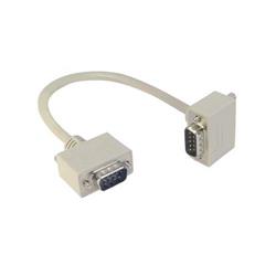 Picture of Deluxe Molded D-Sub Cable, DB9 Male / Right Angle Exit 4 Male, 10.0 ft