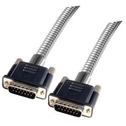 Picture of Metal Armored DB15 Cable, Male/Male, 50 ft