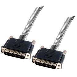 Picture of Metal Armored DB25 Cable, Male/Male, 50 ft