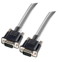 Picture of Metal Armored DB9 Cable, Male/Male, 2.5 feet
