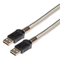 Picture of Metal Armored USB Cable, Type A Male/ Male, 0.3M