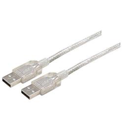 Picture of Clear Jacket Premium USB Cable Type A - A Cable, 0.3m