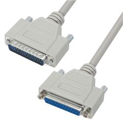 Picture of Deluxe Null Modem Reverser Cable, DB25 Male / Female, 5.0 ft