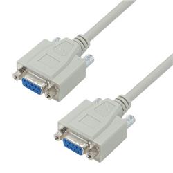 Picture of Deluxe Null Modem Reverser Cable, DB9 Female / Female, 10.0 ft
