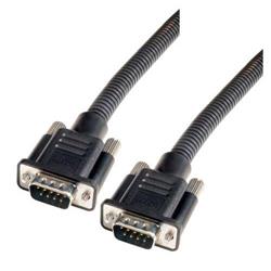 Picture of Plastic Armored DB9 Cable, Male/Male, 10 ft