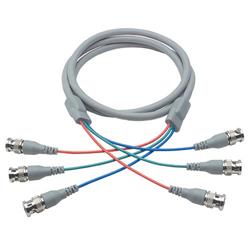 Picture of Deluxe RGB Multi-Coaxial Cable, 3 BNC Male / Male, 25.0 ft