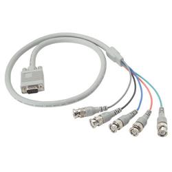 Picture of SVGA Breakout Cable, HD15 Male / 5 BNC Male, 3.0 ft