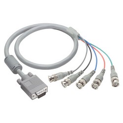 Picture of SVGA Breakout Cable, HD15 Male W/Ferrite / 5 BNC Male, 6.0 ft